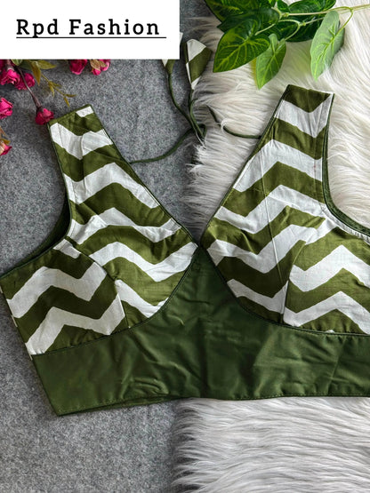 Fancy Partywear Blouse - Elegant Cotton Design with Heavy Stitching - RPD Fashion