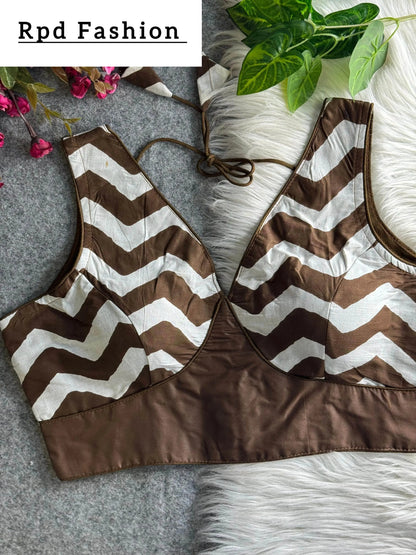 Fancy Partywear Blouse - Elegant Cotton Design with Heavy Stitching - RPD Fashion