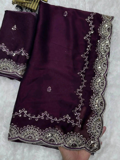 Glamorous Party Wear Saree for the Upcoming Marriage Season - RPD Fashion
