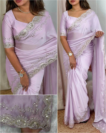 Glamorous Party Wear Saree for the Upcoming Marriage Season - RPD Fashion