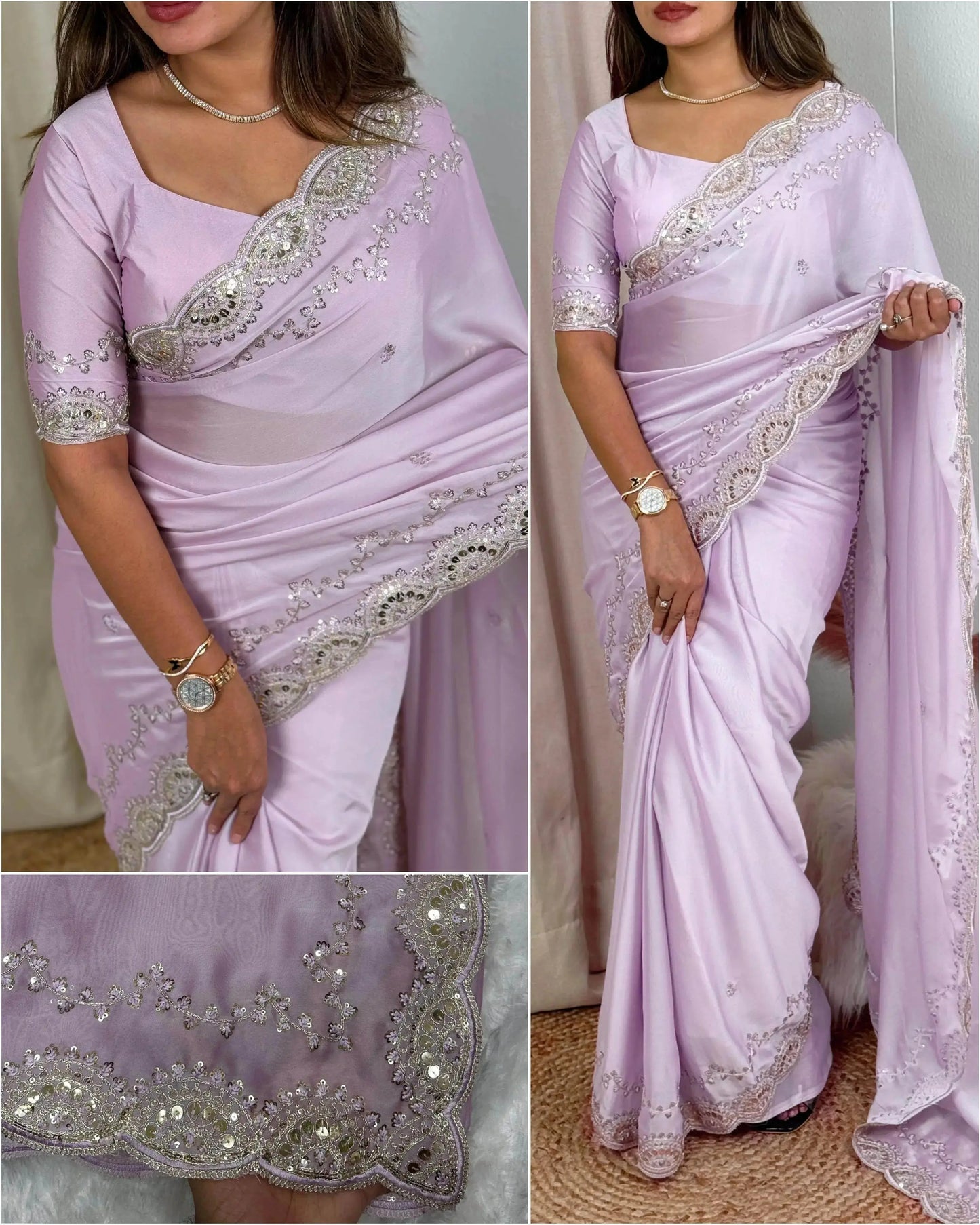 glamorous party wear saree for the upcoming marriage season - rpd fashion