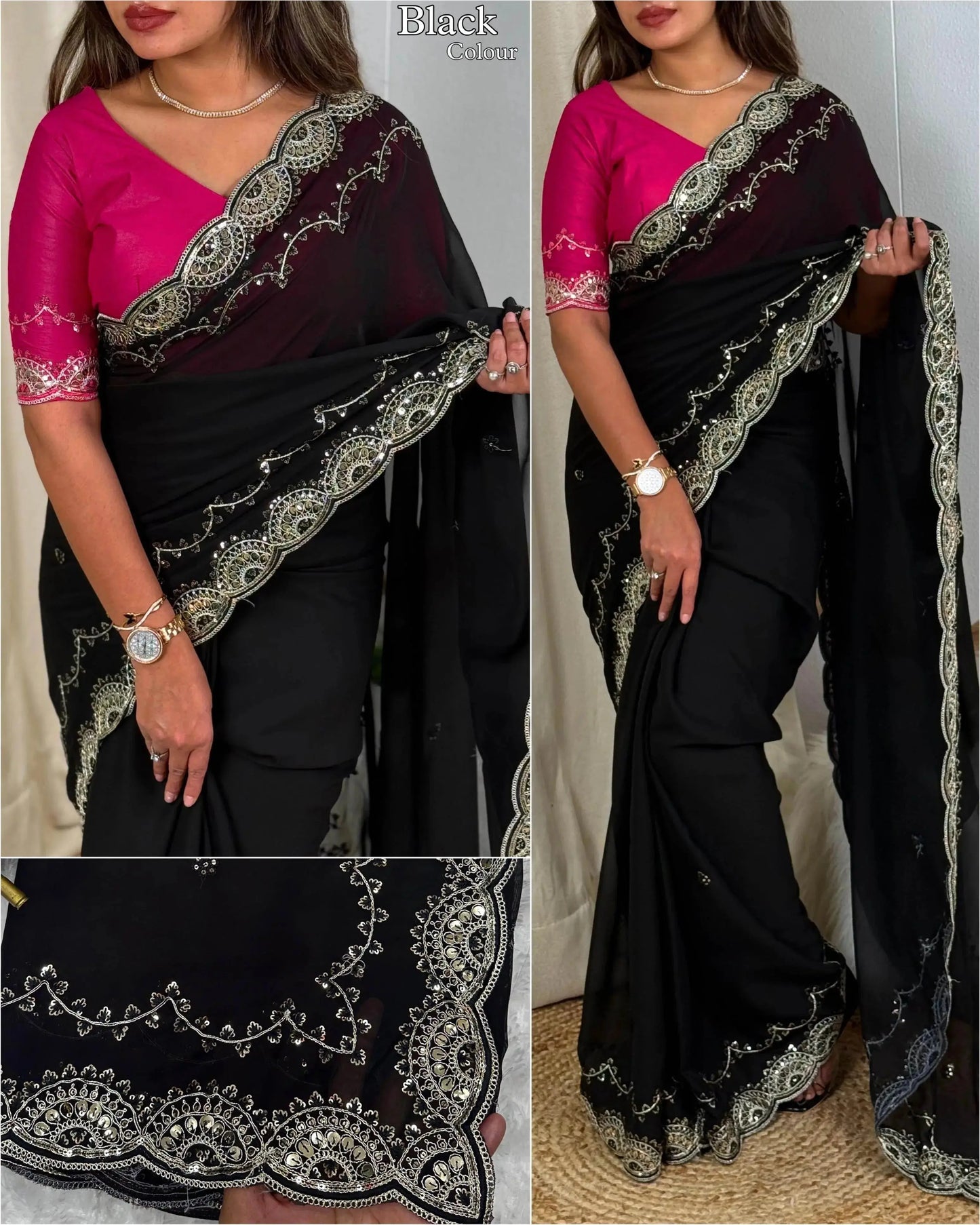 glamorous party wear saree for the upcoming marriage season - rpd fashion