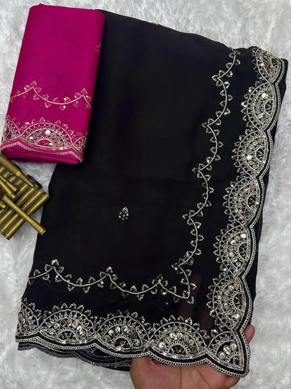 Glamorous Party Wear Saree for the Upcoming Marriage Season - RPD Fashion