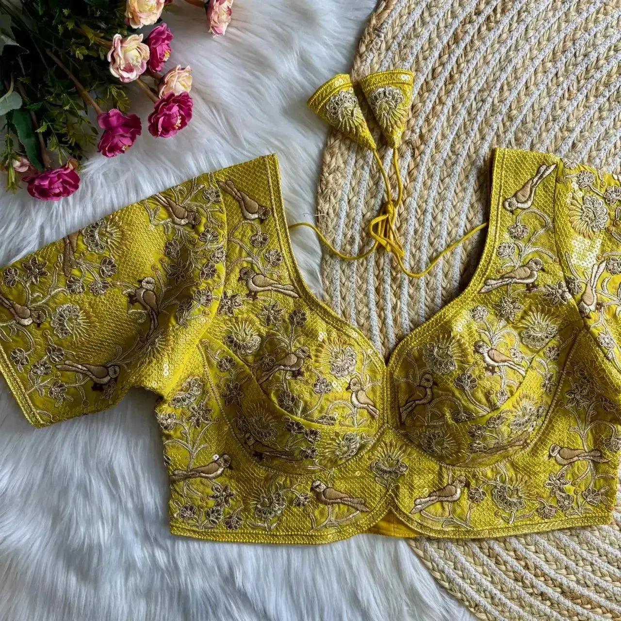 heavy embroidered bridal blouse for bride – banarasi silk pink wedding blouse - rpd fashion