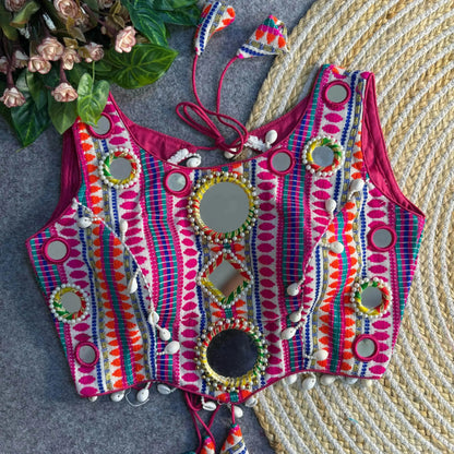 Heavy Embroidered Readymade Navratri Blouse - RPD Fashion