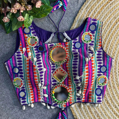 Heavy Embroidered Readymade Navratri Blouse - RPD Fashion