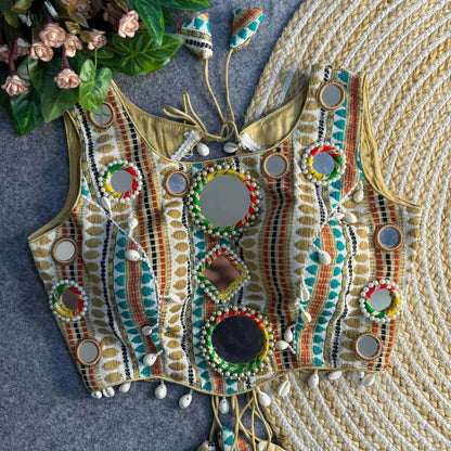 Heavy Embroidered Readymade Navratri Blouse - RPD Fashion