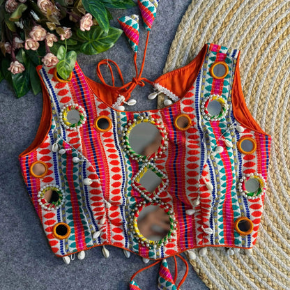 Heavy Embroidered Readymade Navratri Blouse - RPD Fashion