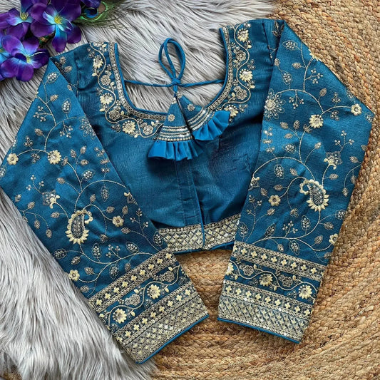Heavy Embroidery Bridal Work Blouse - Elegant and Sophisticated - RPD Fashion