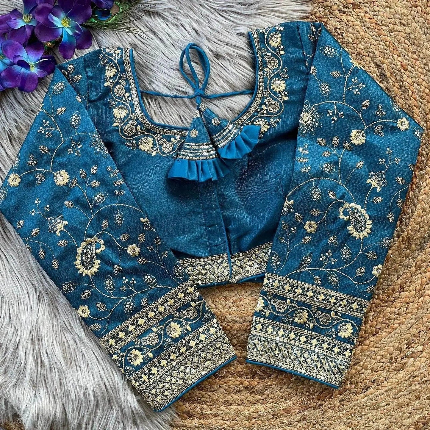 heavy embroidery bridal work blouse - elegant and sophisticated - rpd fashion