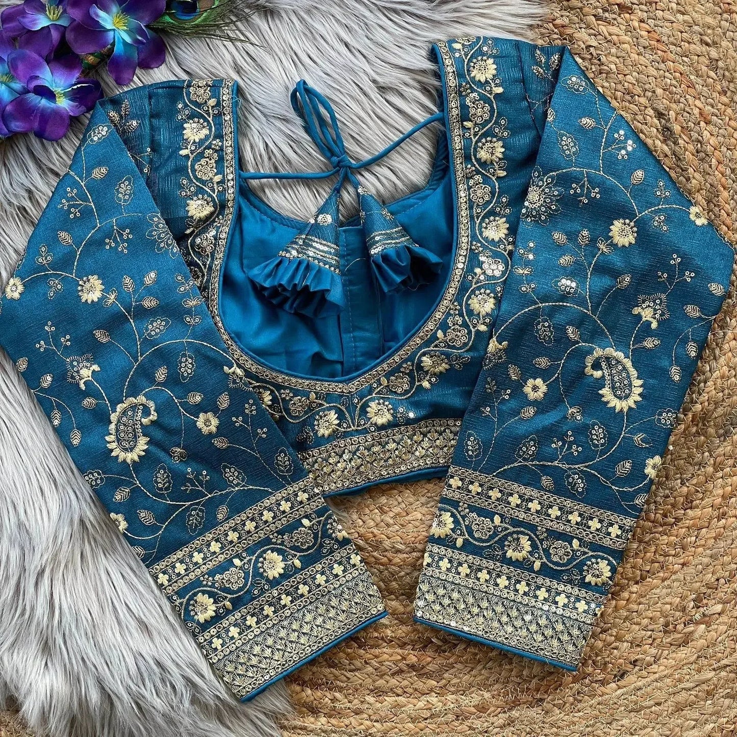 heavy embroidery bridal work blouse - elegant and sophisticated - rpd fashion