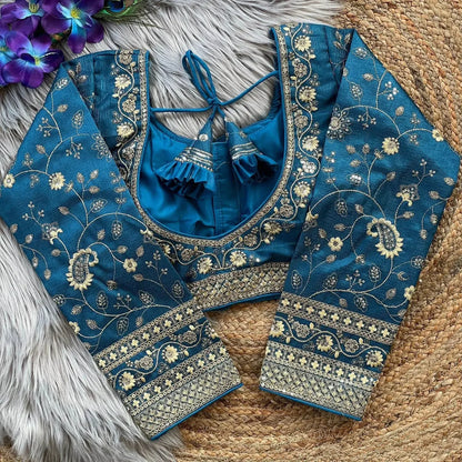 Heavy Embroidery Bridal Work Blouse - Elegant and Sophisticated - RPD Fashion