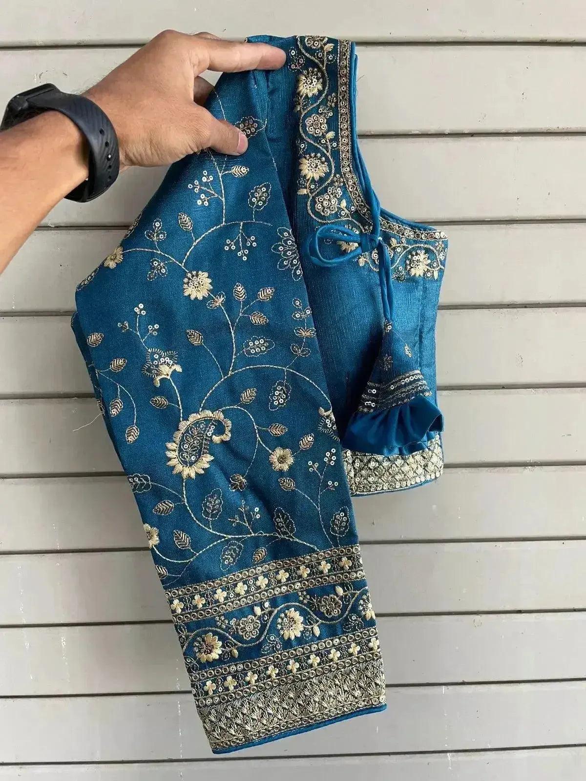 heavy embroidery bridal work blouse - elegant and sophisticated - rpd fashion