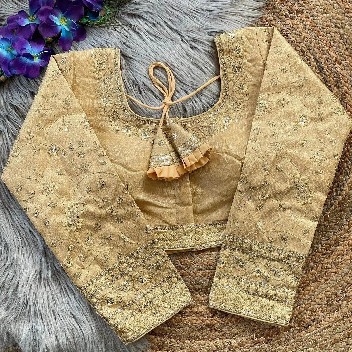 heavy embroidery bridal work blouse - elegant and sophisticated - rpd fashion