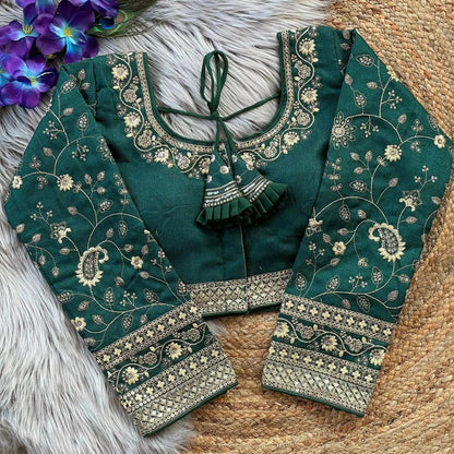 Heavy Embroidery Bridal Work Blouse - Elegant and Sophisticated - RPD Fashion