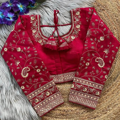 Heavy Embroidery Bridal Work Blouse - Elegant and Sophisticated - RPD Fashion