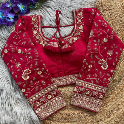 Heavy Embroidery Bridal Work Blouse - Elegant and Sophisticated - RPD Fashion