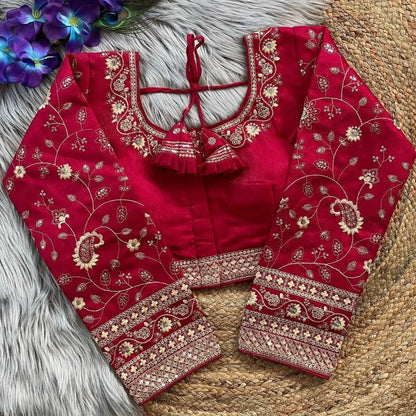 Heavy Embroidery Bridal Work Blouse - Elegant and Sophisticated - RPD Fashion