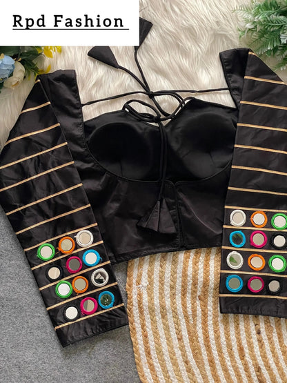 Navratri Concept Blouse in Satin Silk - Ethnic Wear - RPD Fashion