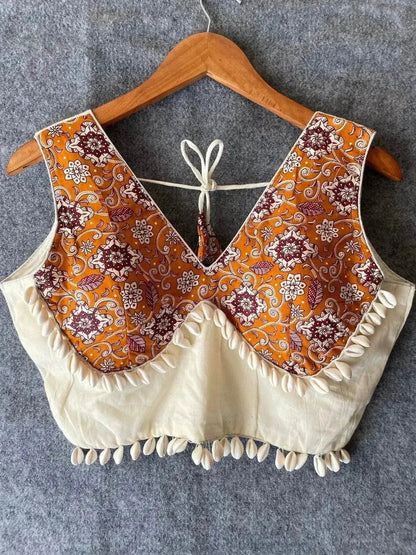 Navratri Concept Blouse with Real Shells - Embrace Tradition with Style - RPD Fashion