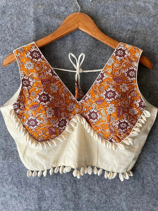 Navratri Concept Blouse with Real Shells - Embrace Tradition with Style - RPD Fashion