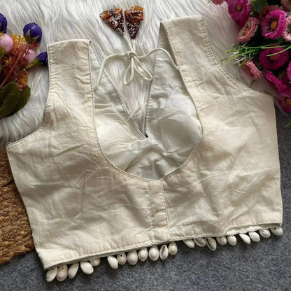 Navratri Concept Blouse with Real Shells - Embrace Tradition with Style - RPD Fashion