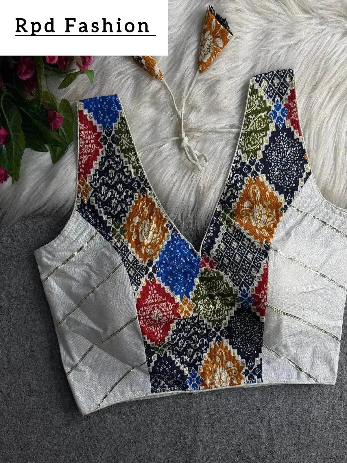 navratri special rayon cotton blouse - rpd fashion