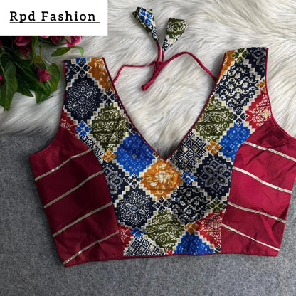 Navratri Special Rayon Cotton Blouse - RPD Fashion