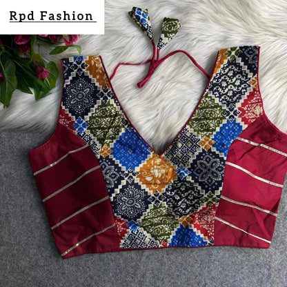 Navratri Special Rayon Cotton Blouse - RPD Fashion