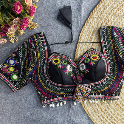Navratri Special Real Multi Mirror Hand Work Blouse Designs - RPD Fashion