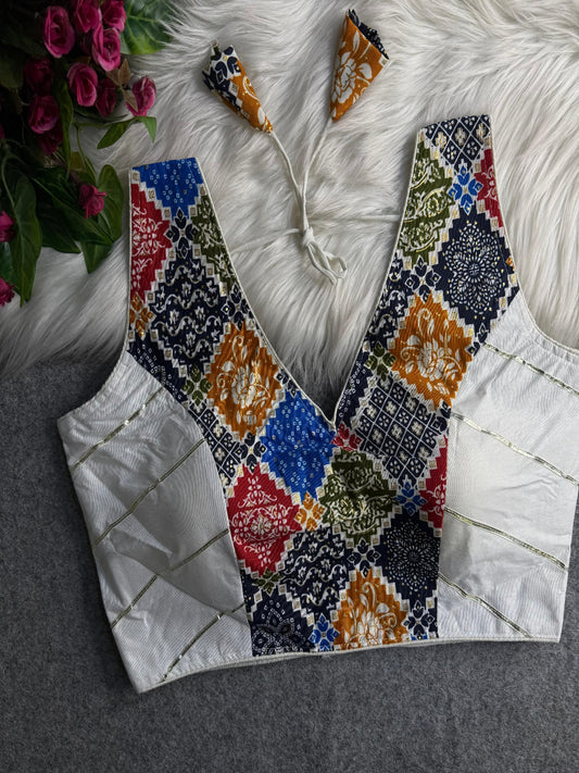 Navratri spl rayon cotton blouse