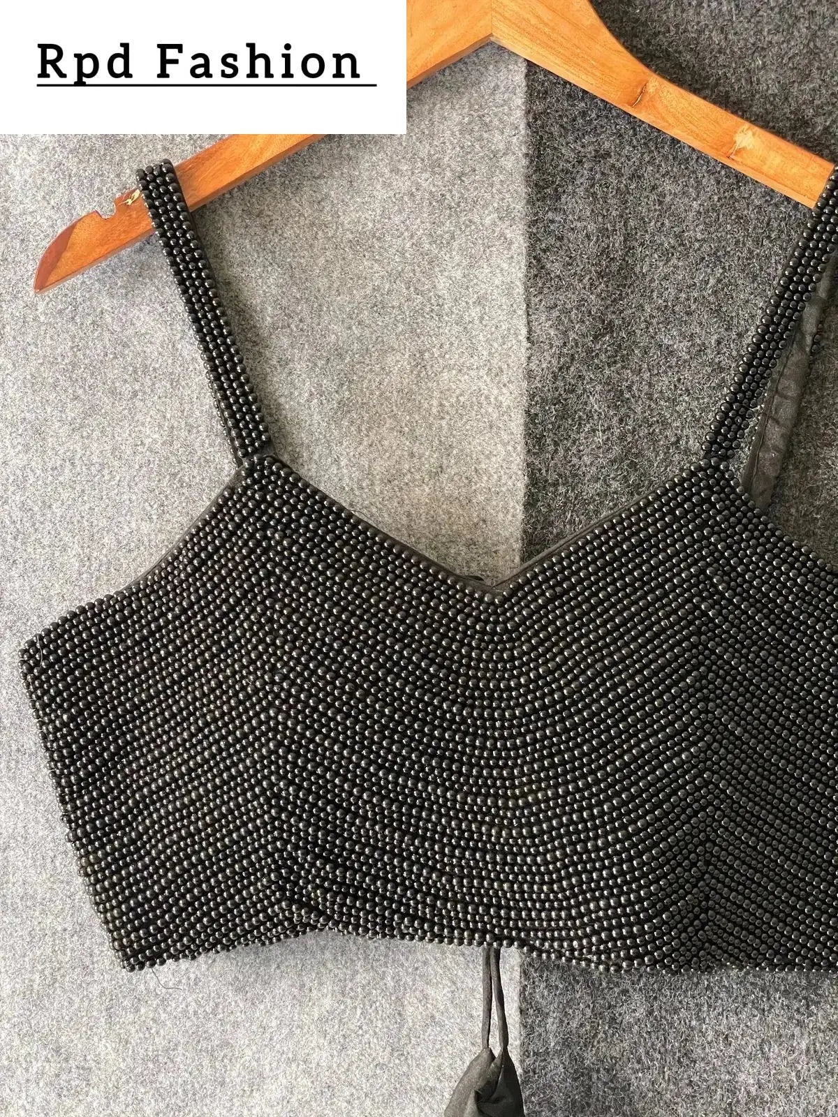 new beautiful pearl moti spaghetti blouse - rpd fashion