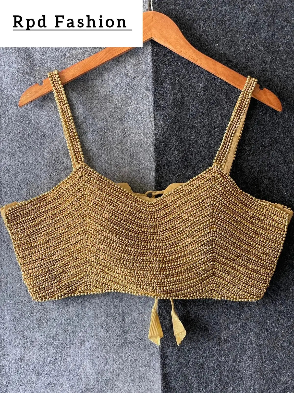 new beautiful pearl moti spaghetti blouse - rpd fashion