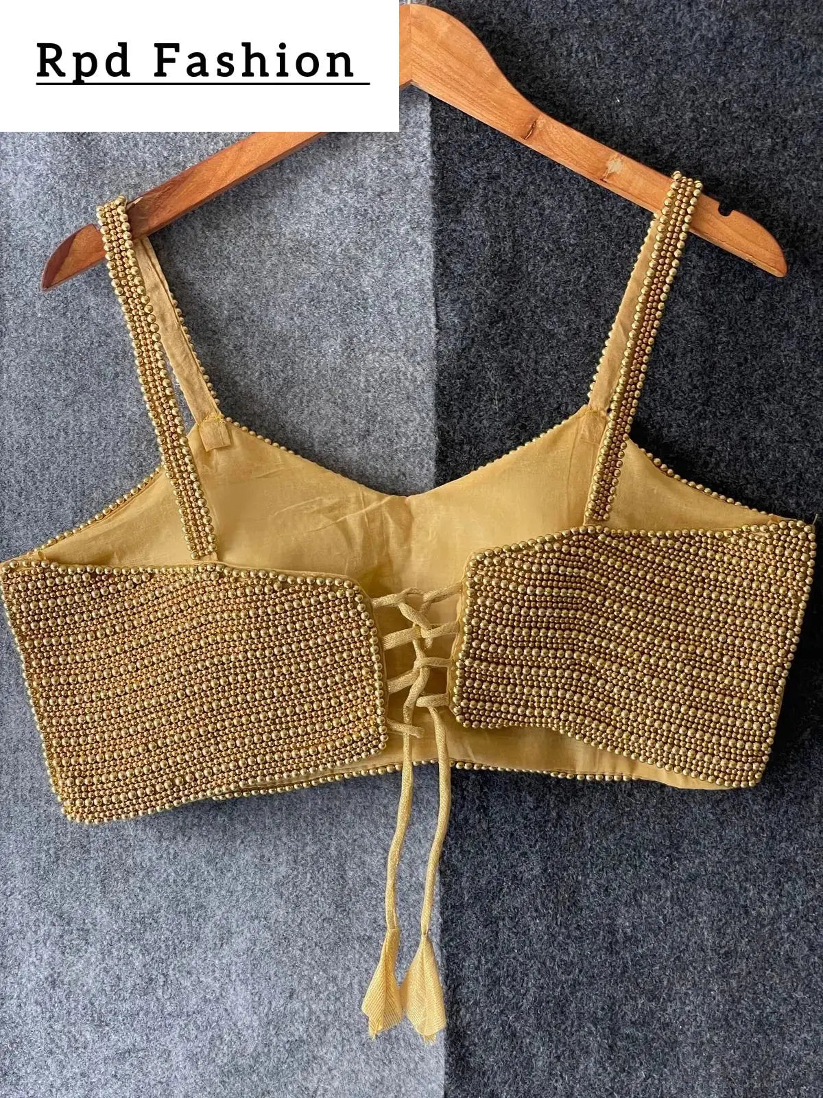 New Beautiful Pearl Moti Spaghetti Blouse - RPD Fashion