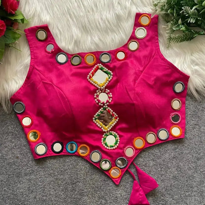 New Navratri Concept Blouse with Real Hand Mirror Work - RPD Fashion