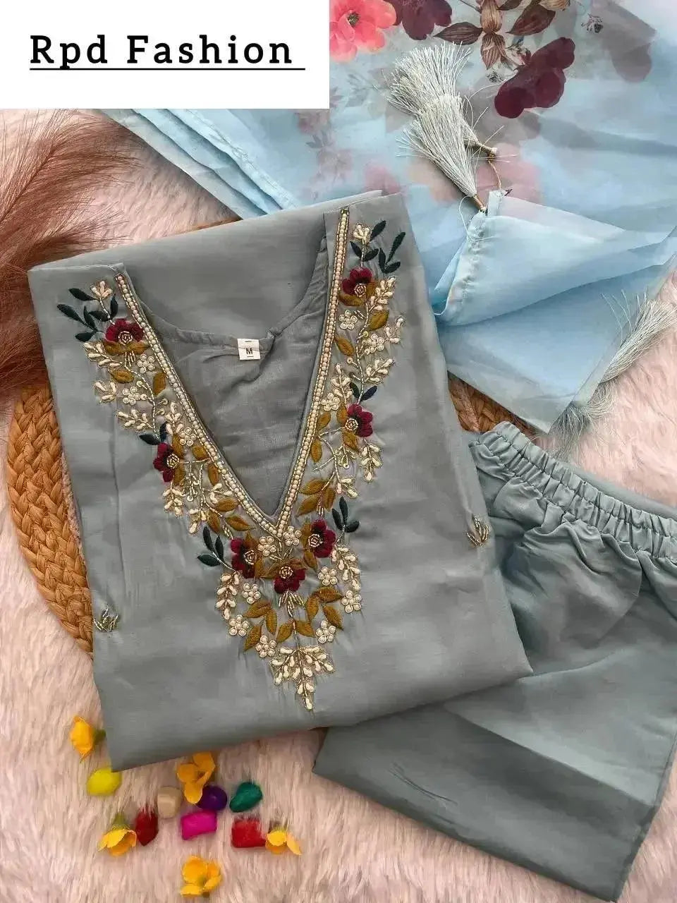 new handwork kurta set for women collection - rpd fashion