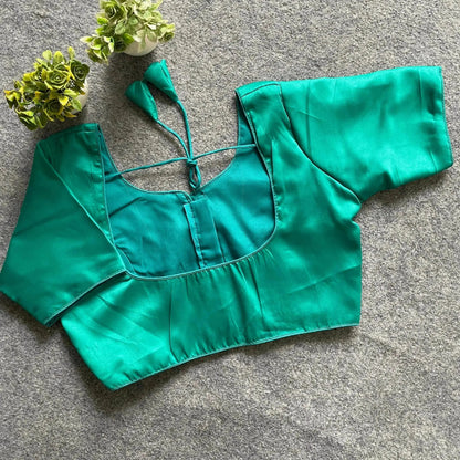Plain Malai Satin Blouse - Elegant and Versatile - RPD Fashion