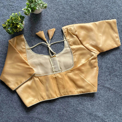 Plain Malai Satin Blouse - Elegant and Versatile - RPD Fashion