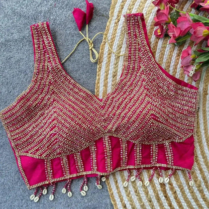 Preal Shabyachi Blouse - Handcrafted Elegance in Pure Silk - RPD Fashion