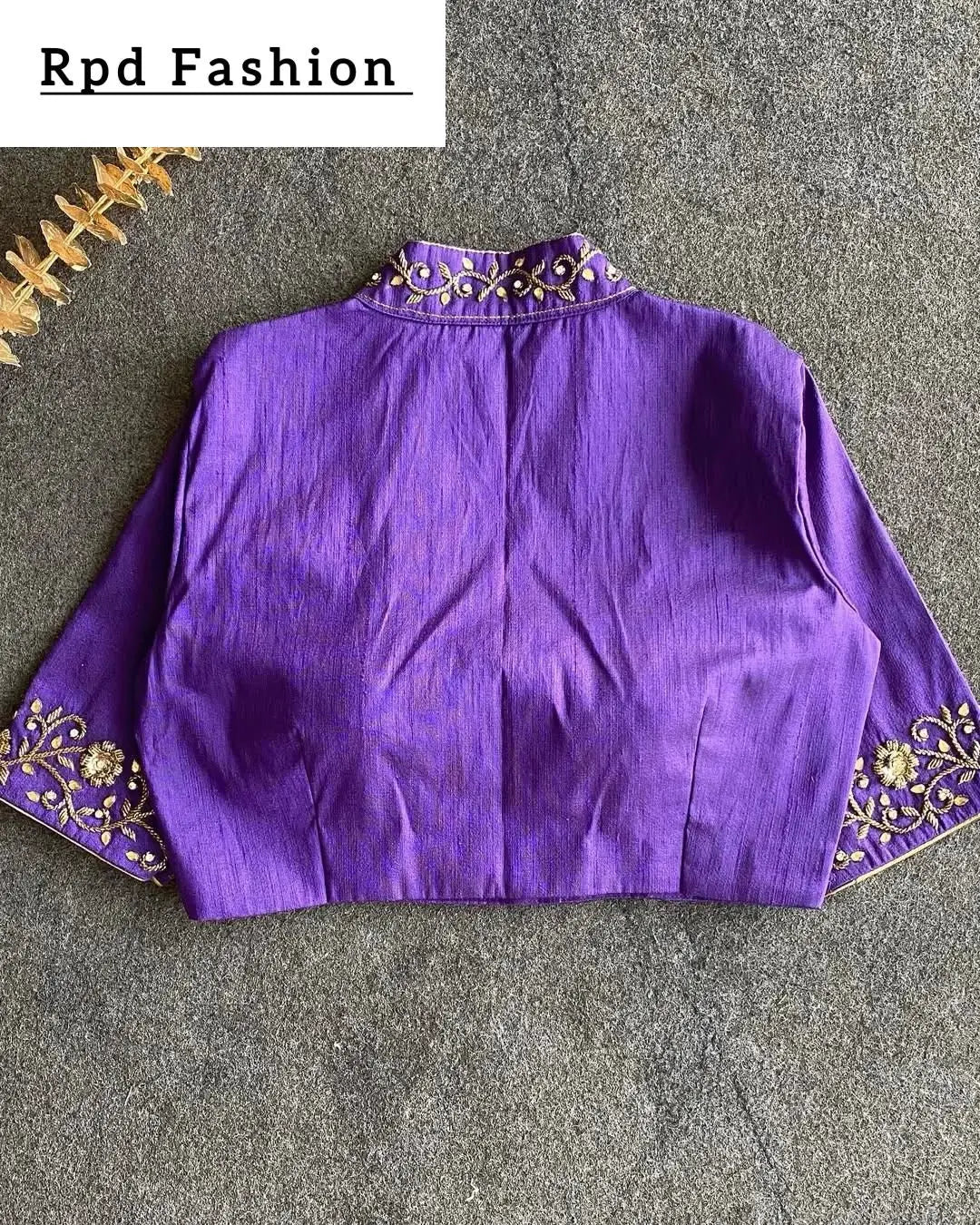 premium banglori silk handcrafted blouse with intricate work - rpd fashion