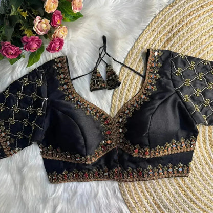 Premium Sabyasachi Bridal Blouse Design with Traditional Indian Motifs - RPD Fashion