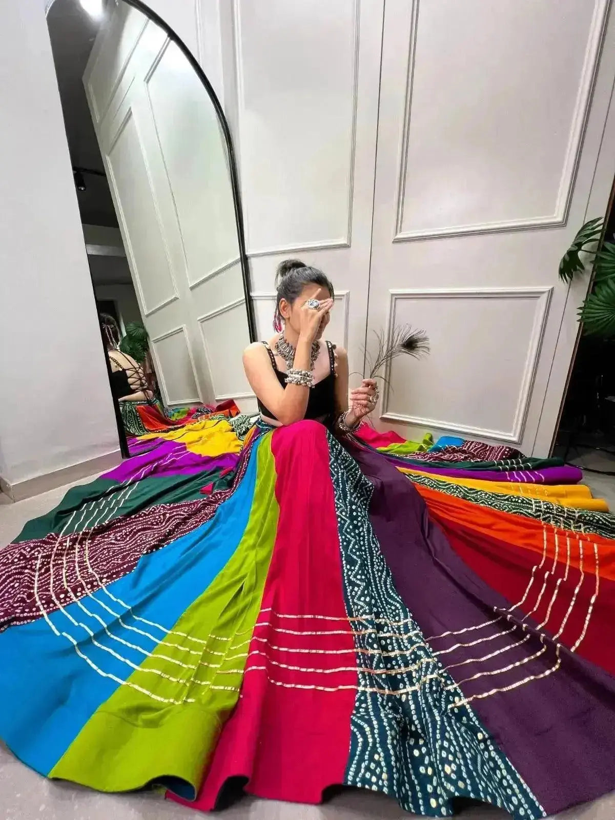 pure cotton navratri chaniya choli - celebrate in style - rpd fashion