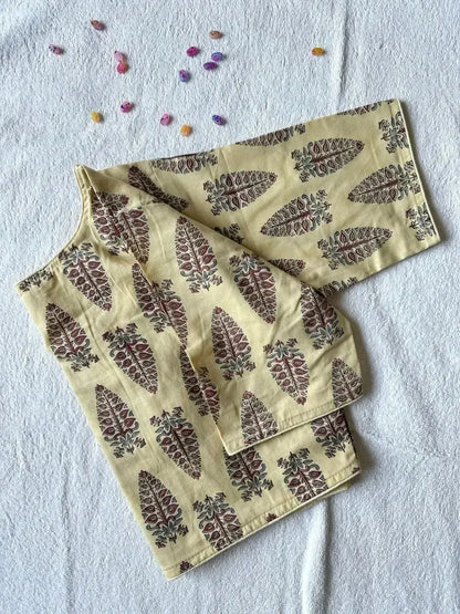 Simple Cotton Blouse Design in Red Ajrakh Print – Readymade Ethnic Blouse for Women - RPD Fashion