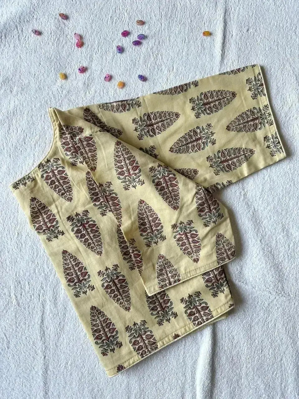 simple cotton blouse design in red ajrakh print – readymade ethnic blouse for women - rpd fashion