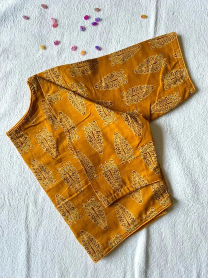 Simple Cotton Blouse Design in Red Ajrakh Print – Readymade Ethnic Blouse for Women - RPD Fashion