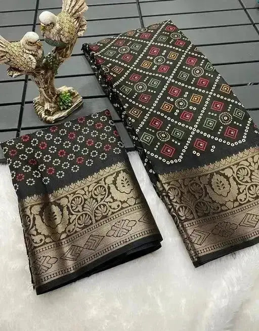 Simple Saree For Wedding Function with Traditional Gold Zari Border - RPD Fashion