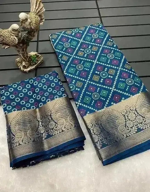 simple saree for wedding function with traditional gold zari border - rpd fashion