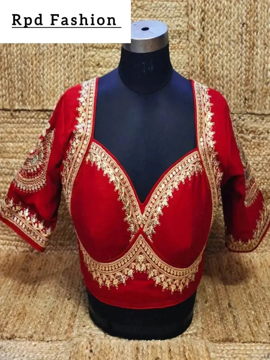 Soft Silk Sabyasachi Cut Blouse - Elegant Design - RPD Fashion