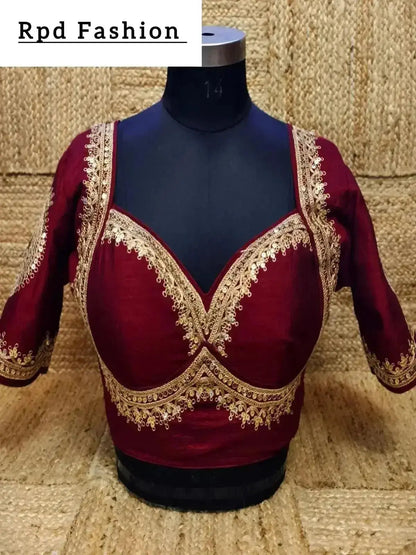 Soft Silk Sabyasachi Cut Blouse - Elegant Design - RPD Fashion