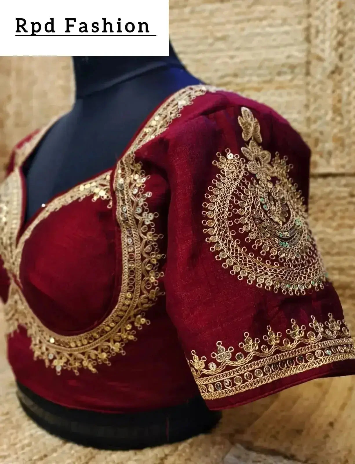soft silk sabyasachi cut blouse - elegant design - rpd fashion